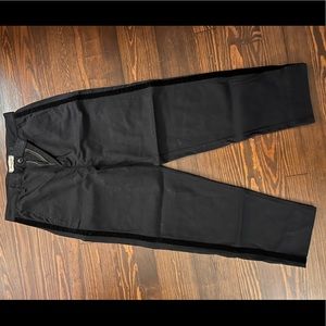 Madewell black tuxedo chino, wide leg and high waisted, size 29